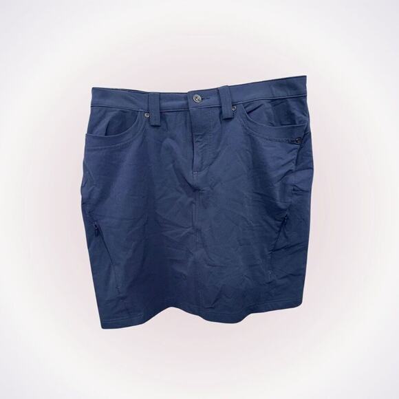 Duluth Trading Co Blue Knee-Length Skirt | Sz 10 - Picture 1 of 4